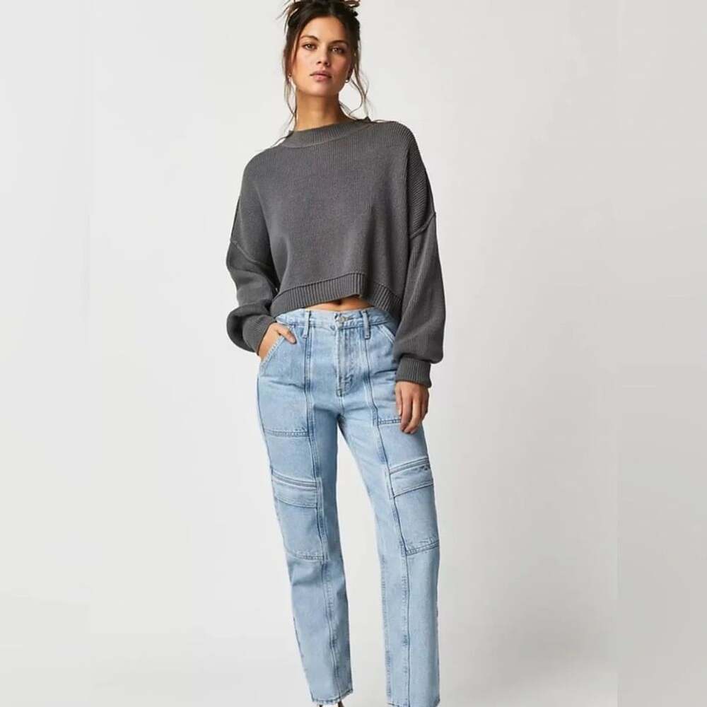 AGOLDE Cooper Cargo Jeans Light Blue Size 27
